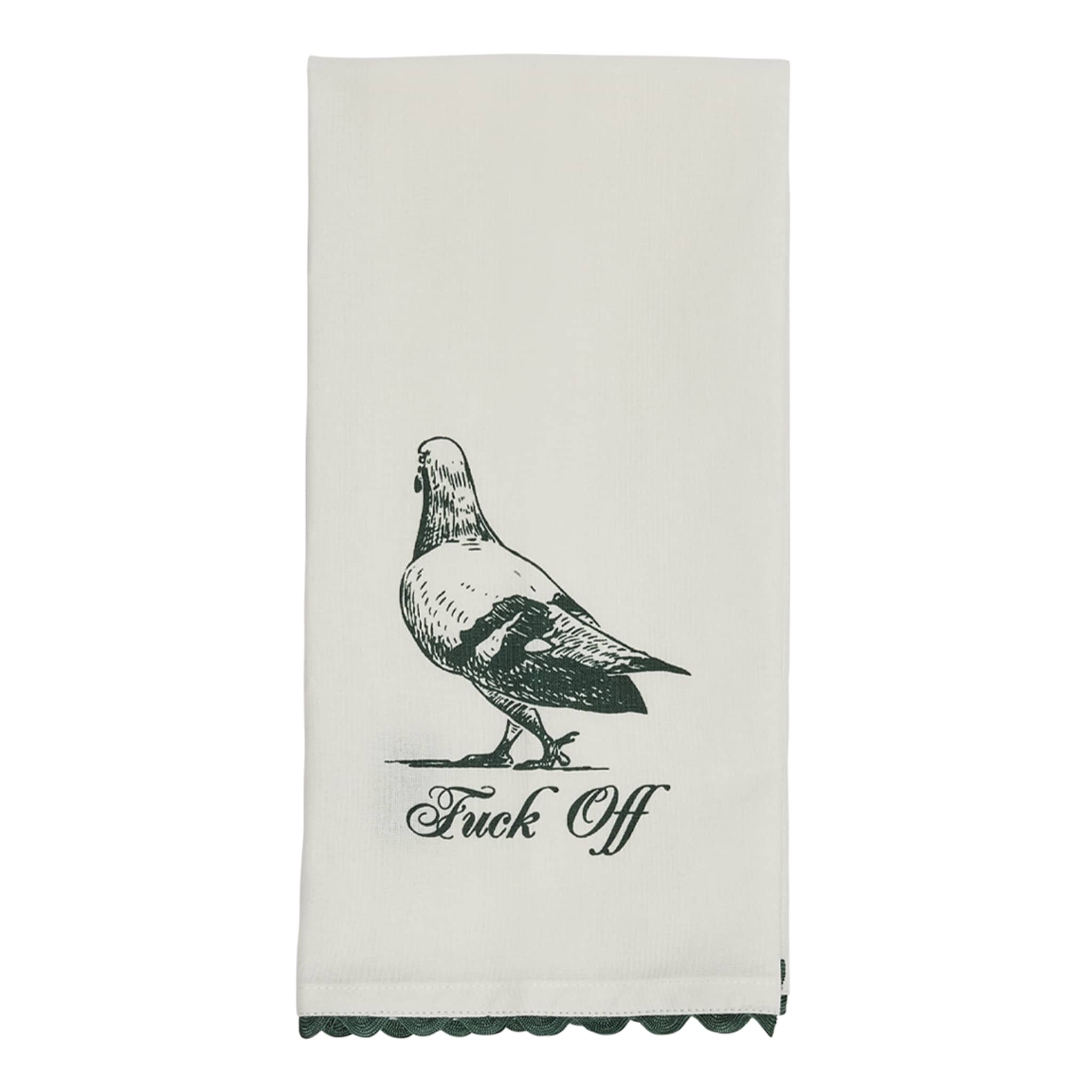 Fishs Eddy 'F**k Off' Pleasantries Tea Towel – Annie's Blue Ribbon