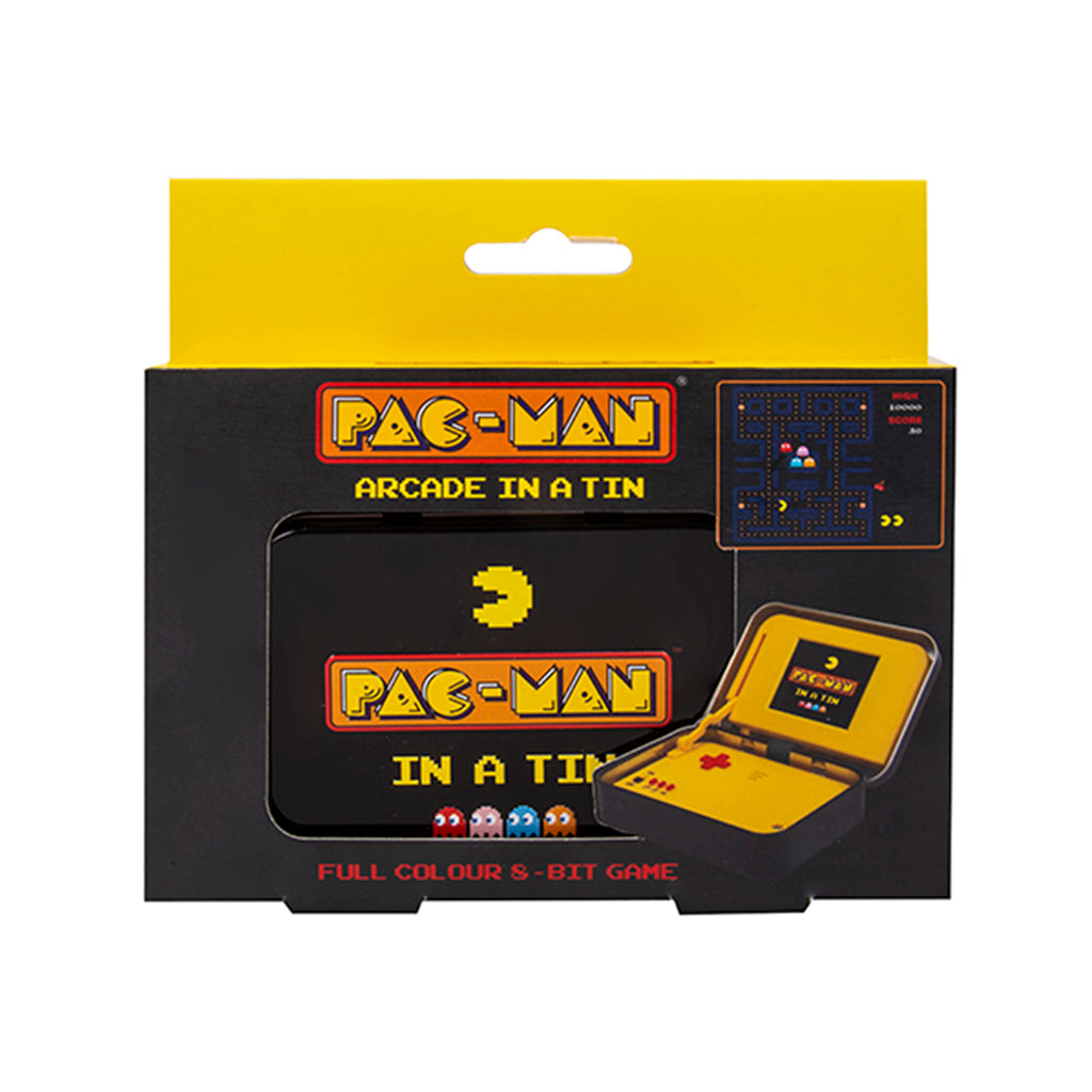 Fizz Creations Pac Man Arcade in a Tin game in box packaging.