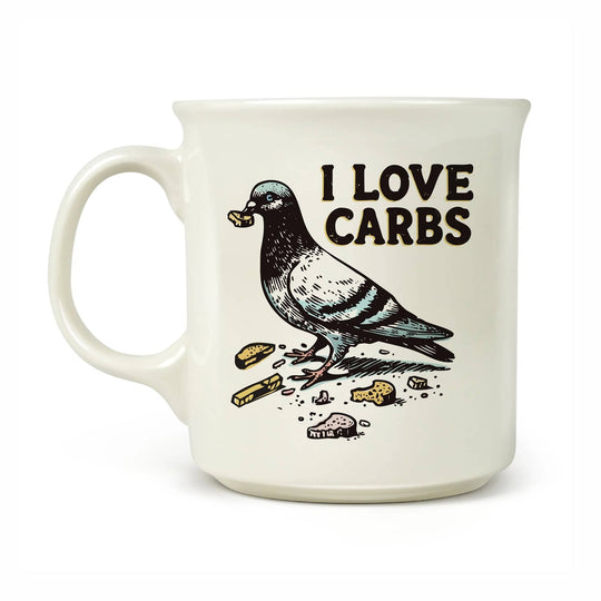 "I Love Carbs" Pigeon Mug - Thumbnail 2
