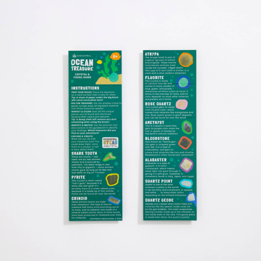 Two green cards with text and small images on a white background.