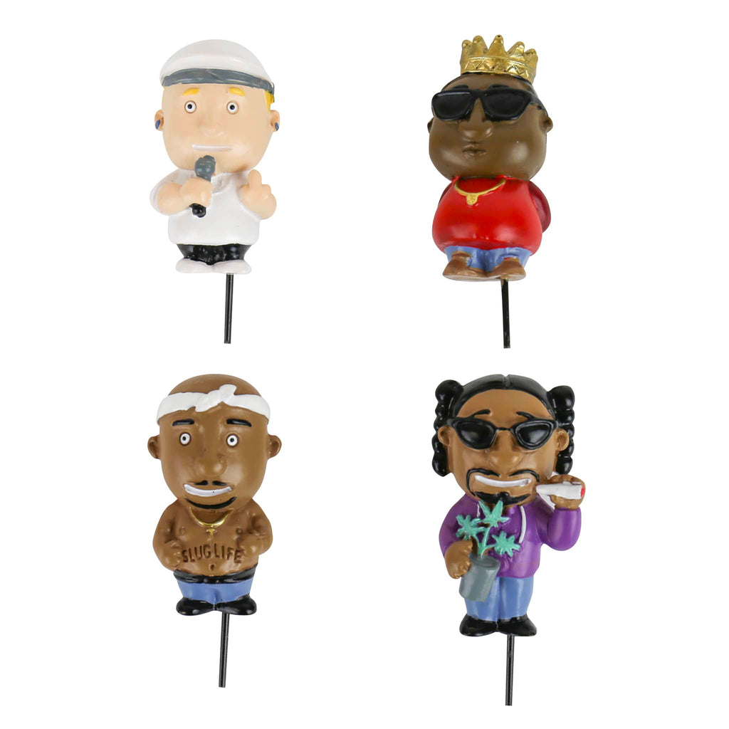 Gift Republic Rap Legends Mini Plant Pot Markers, set of 4.