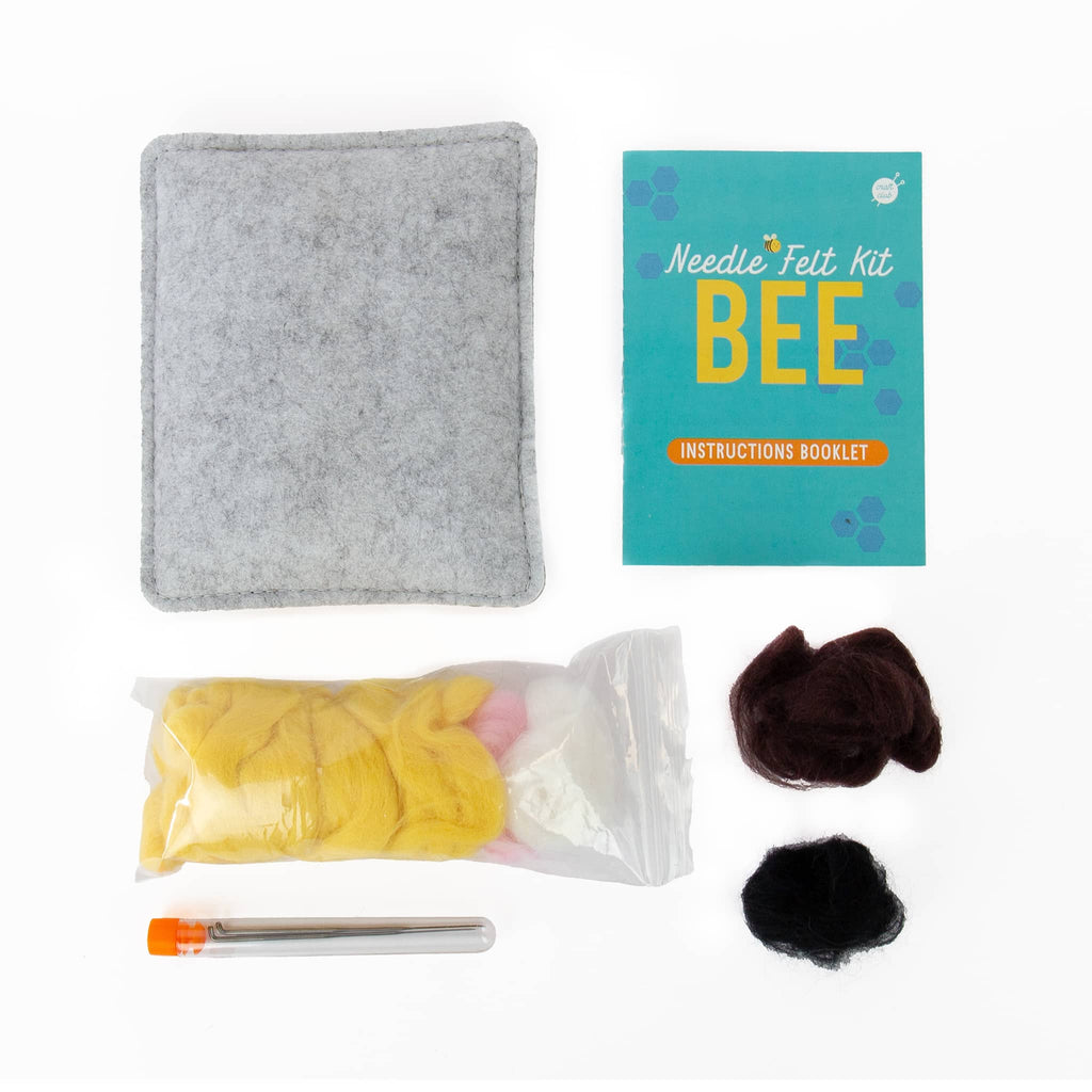 Gift Republic Bee Needle Felt Kit, contents.