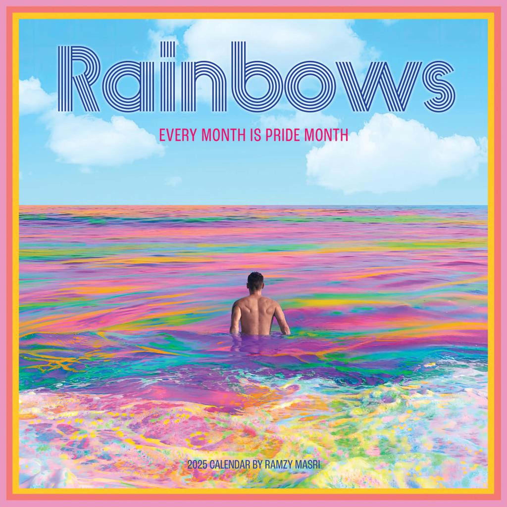 hachette rainbows wall calendar 2025