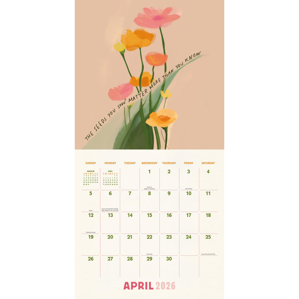 hachette morgan harper nichols shine on anyway wall calendar 2026