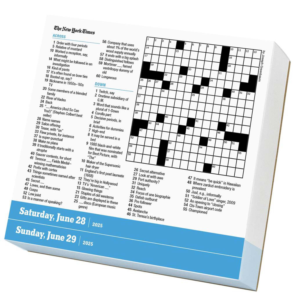 hachette new york times crossword page a day