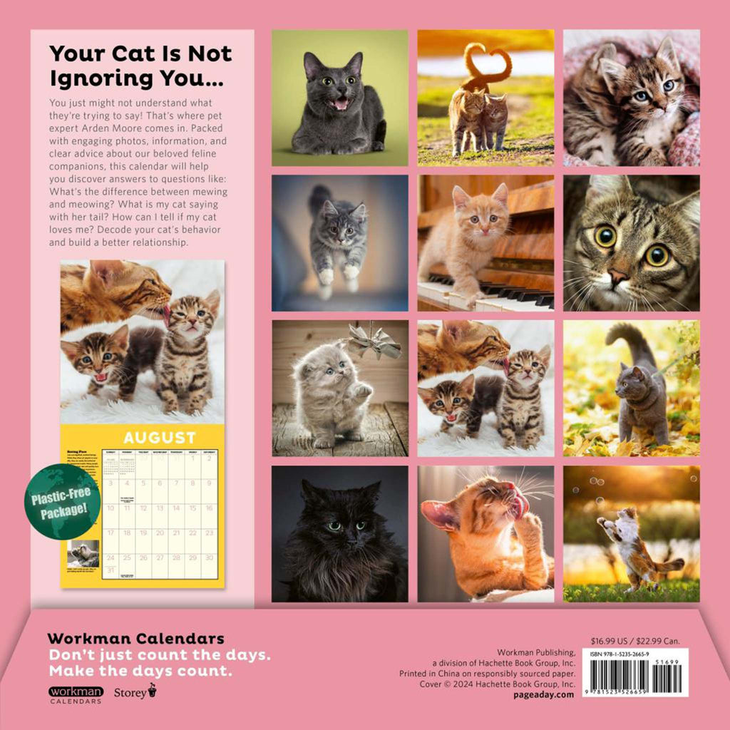 hachette how to speak cat wall calendar