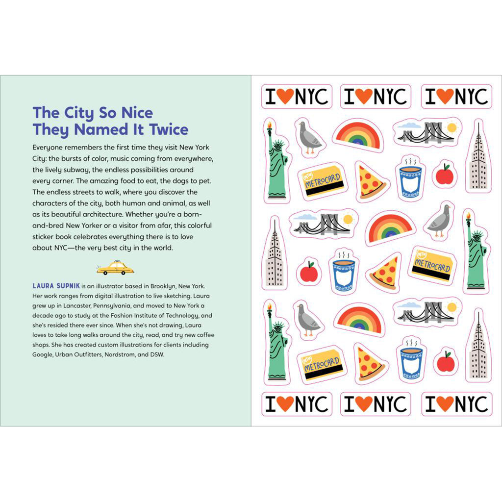 hachette i love new york city sticker book