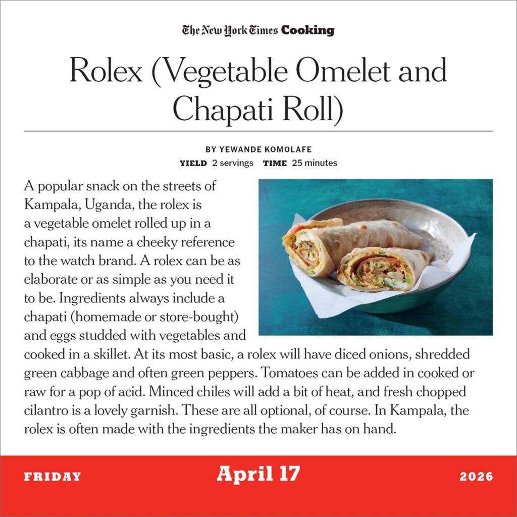 hachette new york times cooking page a day