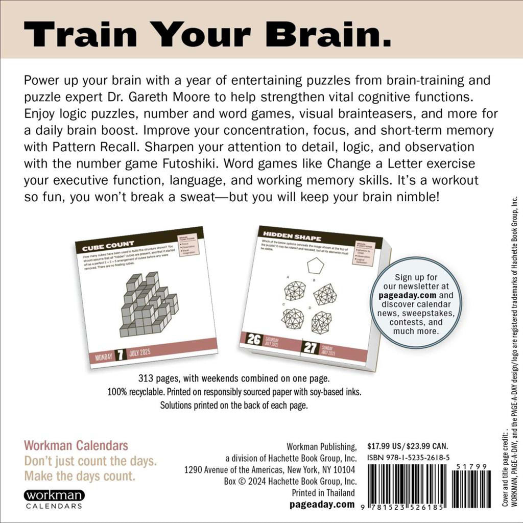 hachette brainpower puzzles page a day