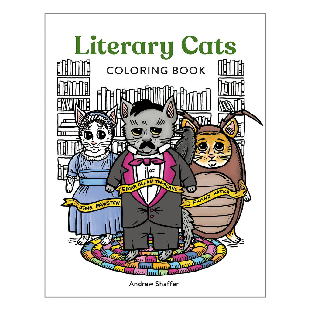 Hachette Literary Cats coloring book, front cover.