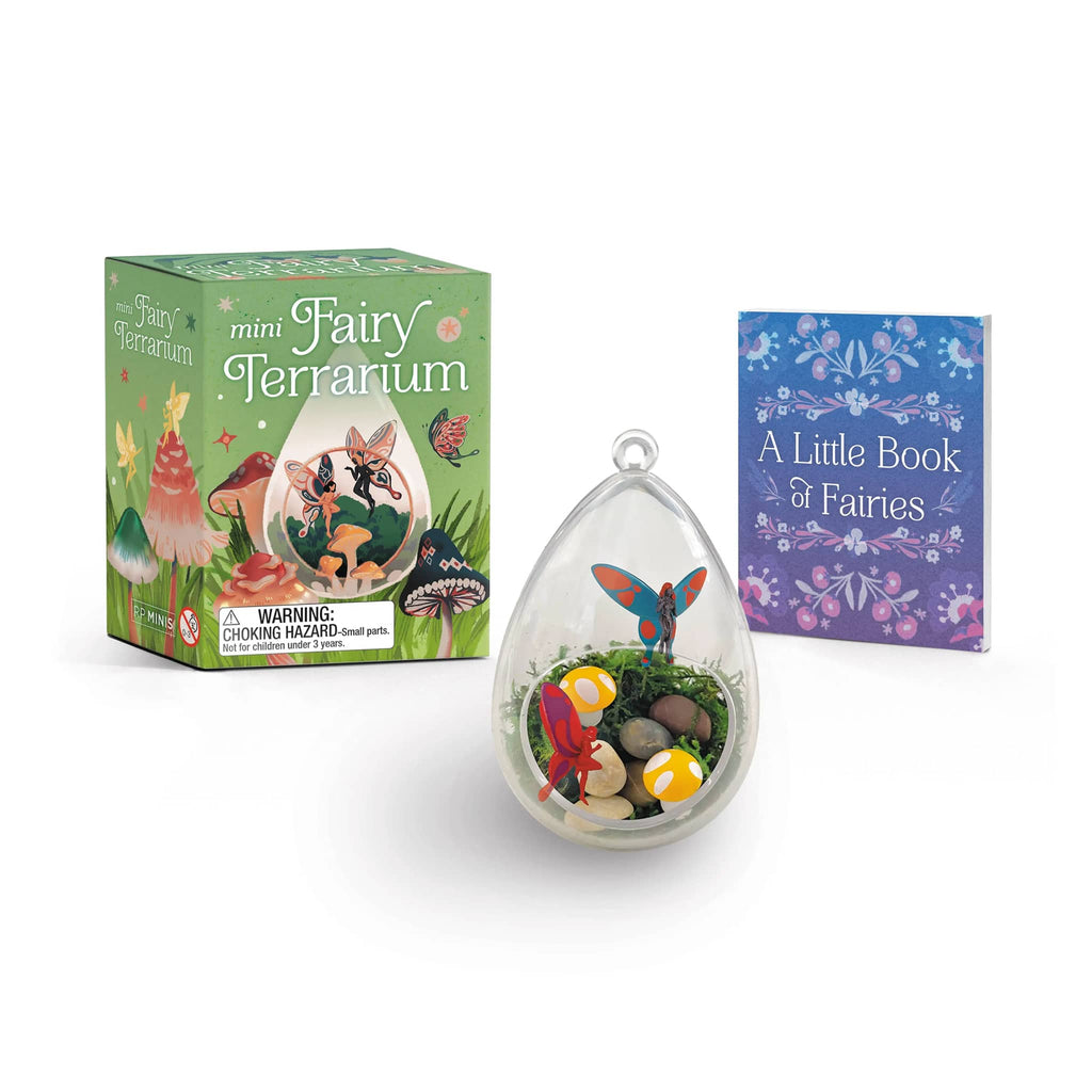 Hachette Running Press Mini Fairy Terrarium kit, contents with box packaging.