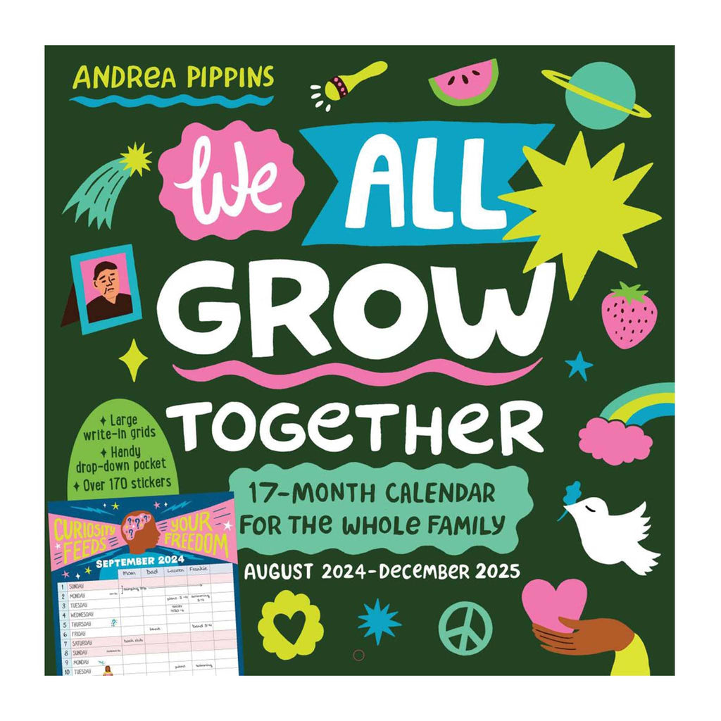 Hachette Workman We All Grow Together 17 month 2024-2025 calendar, front cover.