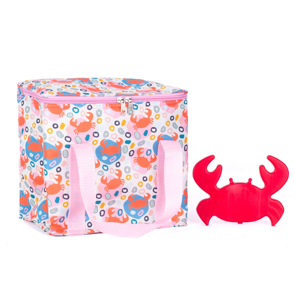 Helio Ferretti Insulated cooler bag with crab shaped ice pack.