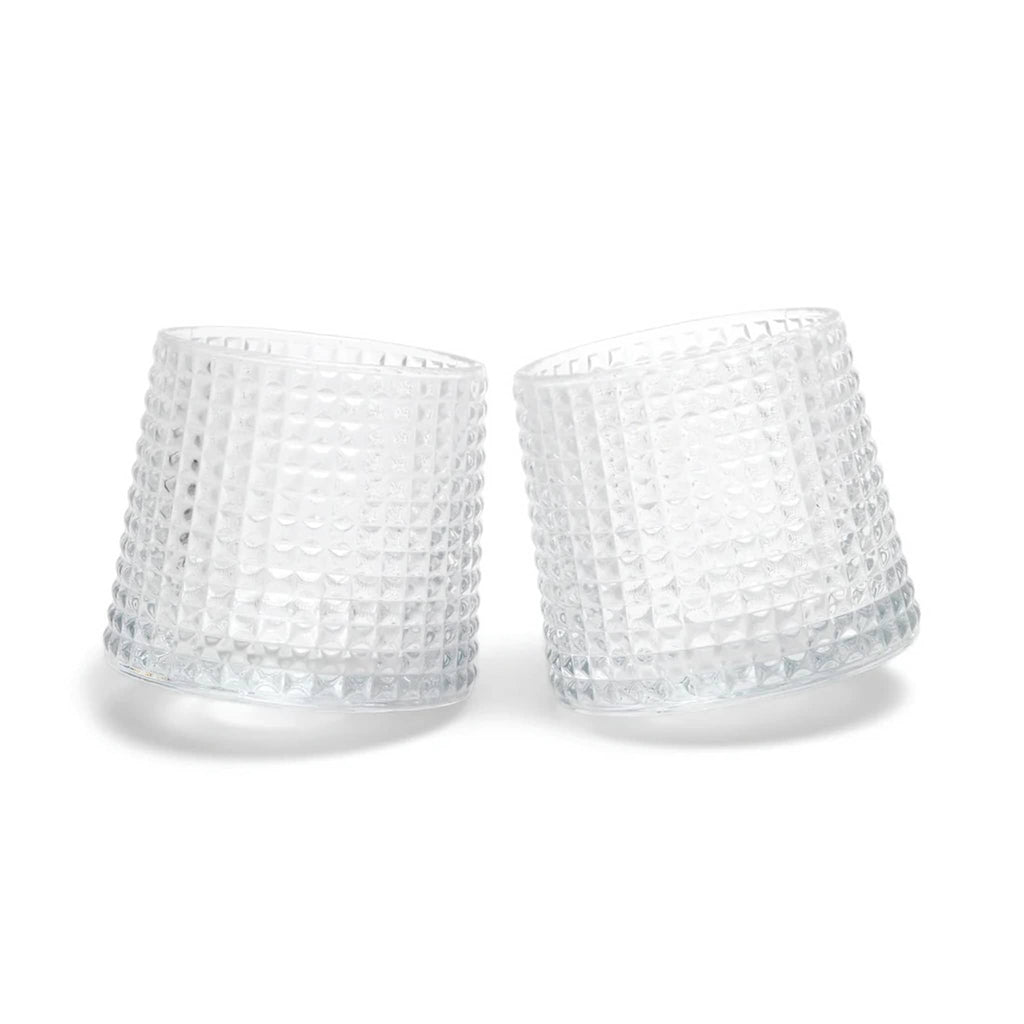 Here's How The Lola Beaded Revolving Rocks Glasses, set of 2.