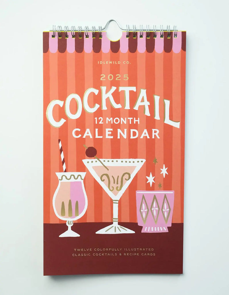 idlewild cocktails 2025 wall calendar