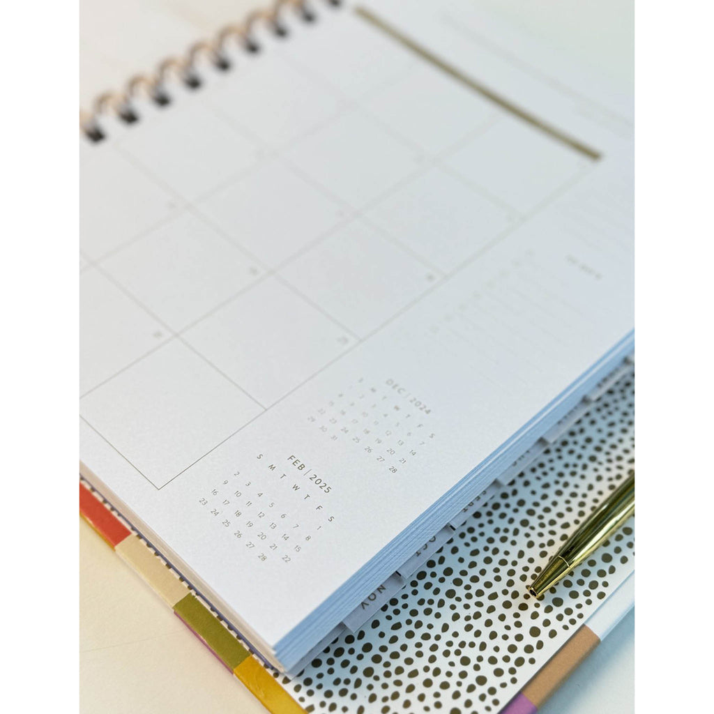 idlewild indigo hamsa 2025 spiral bound planner