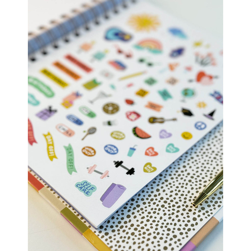 idlewild smileys 2025 spiral bound planner