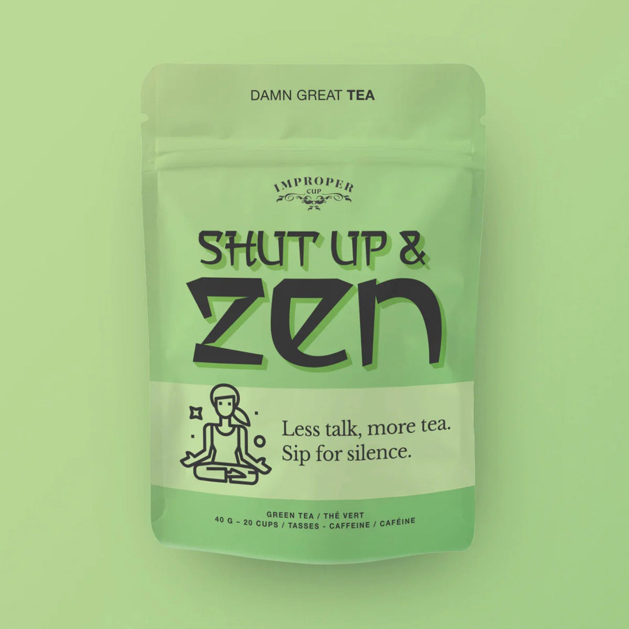 Improper Cup Shut Up & Zen Green Tea – Annie's Blue Ribbon General Store