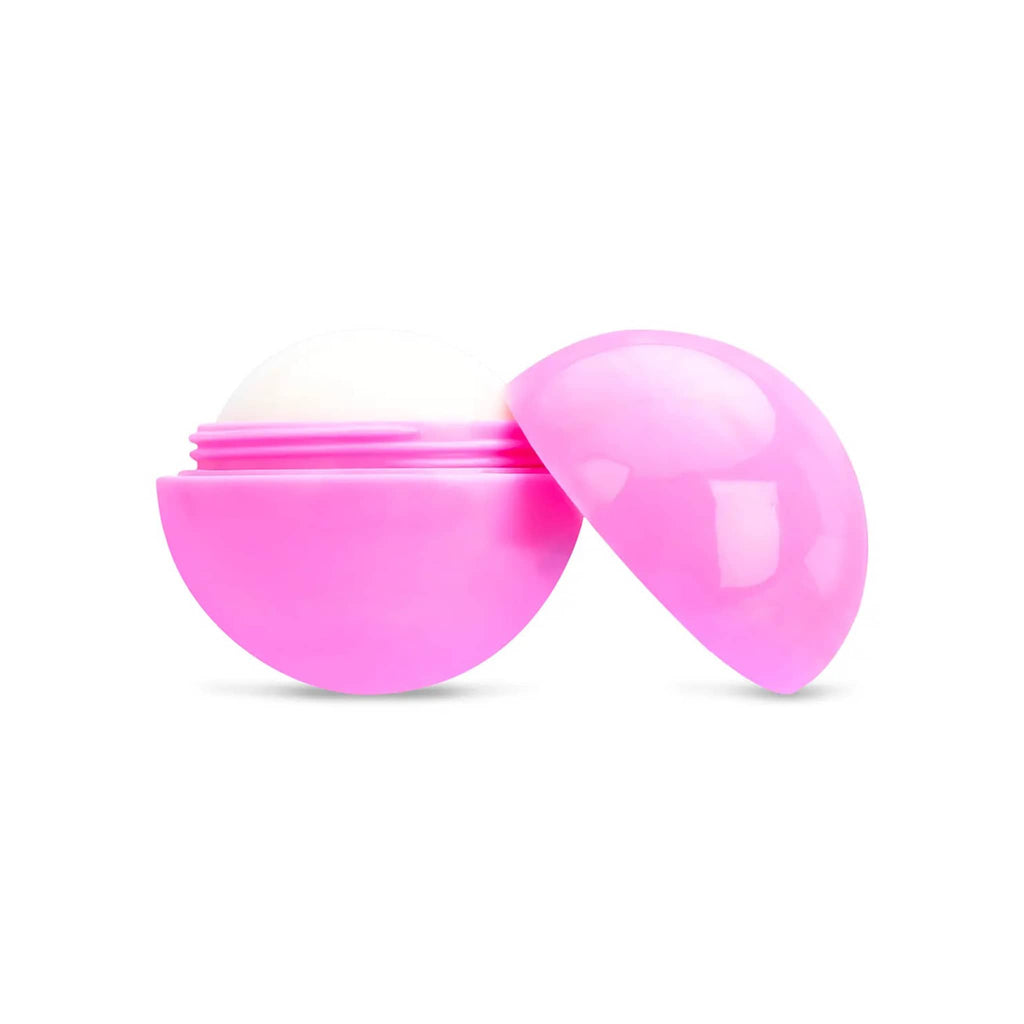 iScream Fancy Trees vanilla scented lip balm container, lid off.