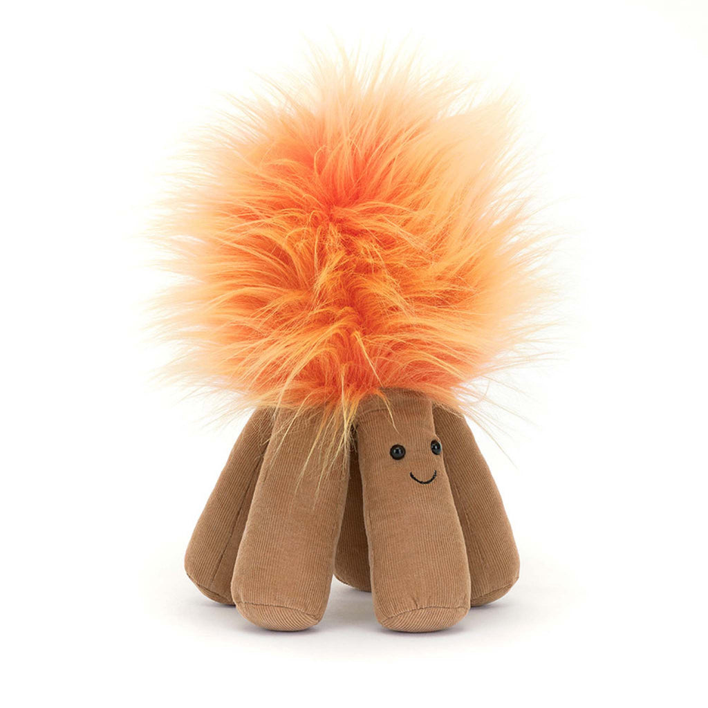 Jellycat Amuseables Campfire plush toy, front view.