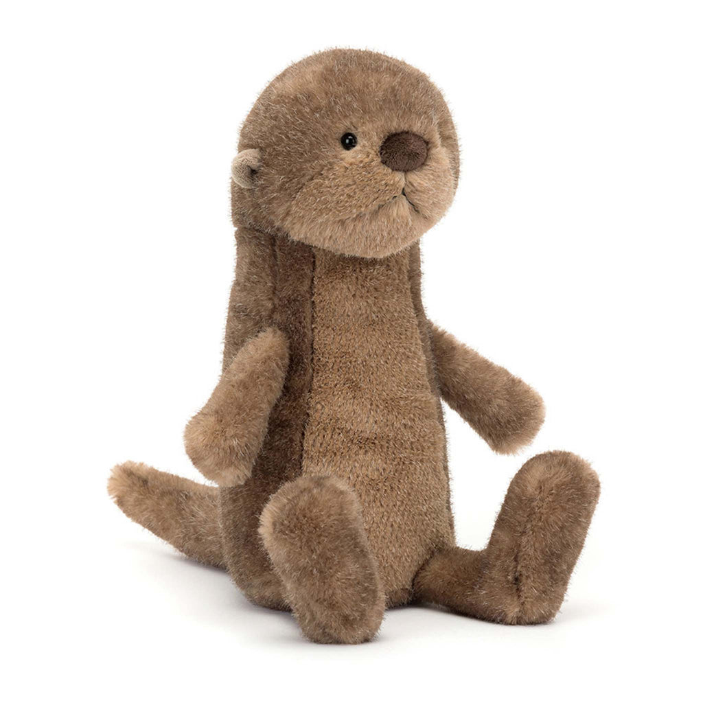 Jellycat Brooke Otter plush toy, front angle view.