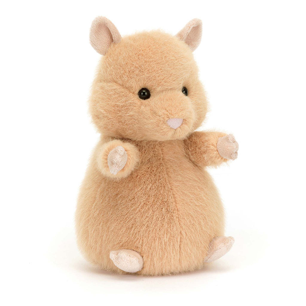 Jellycat Hank Hamster plush toy, front angle view.