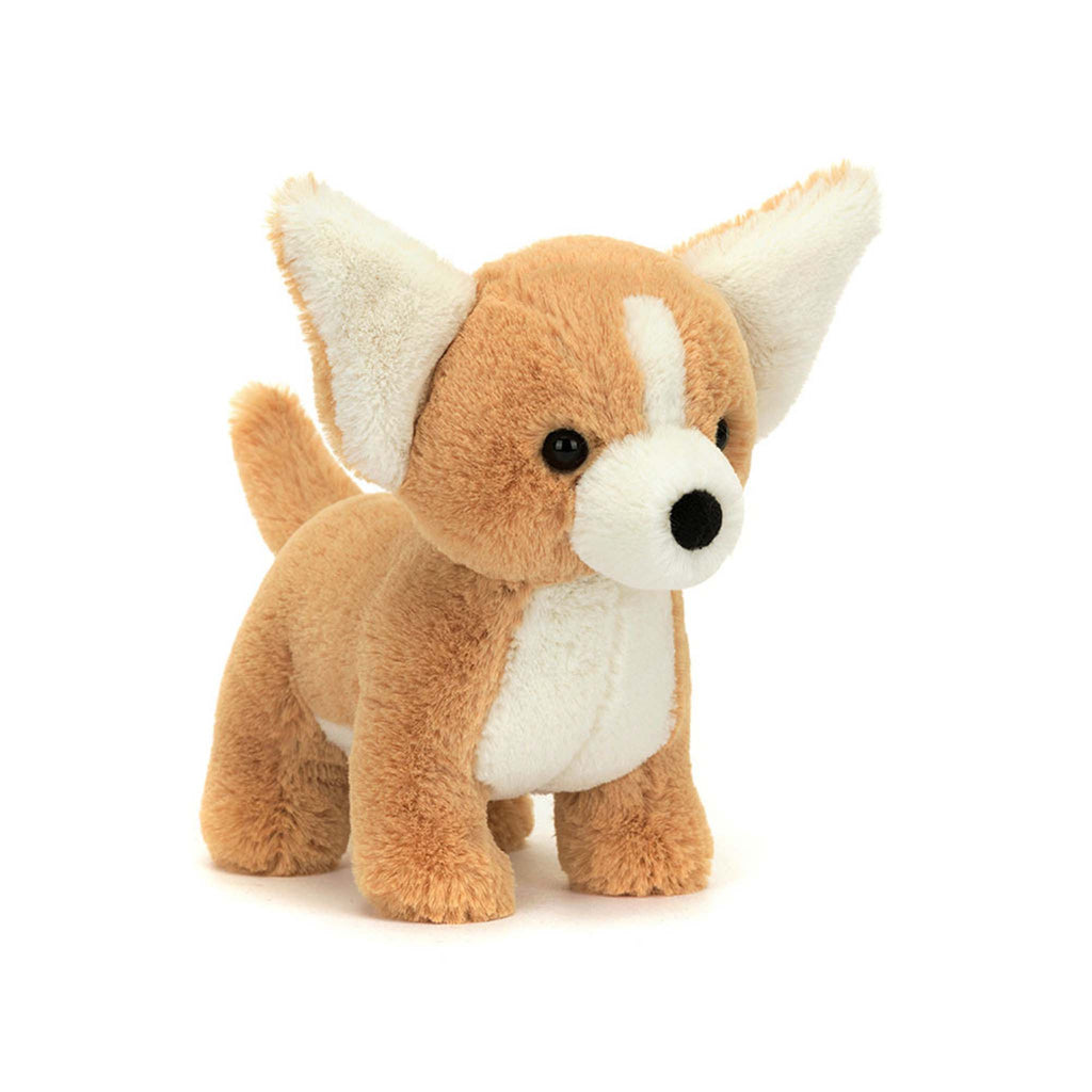 Jellycat Isobel Chihuahua plush toy, front view.