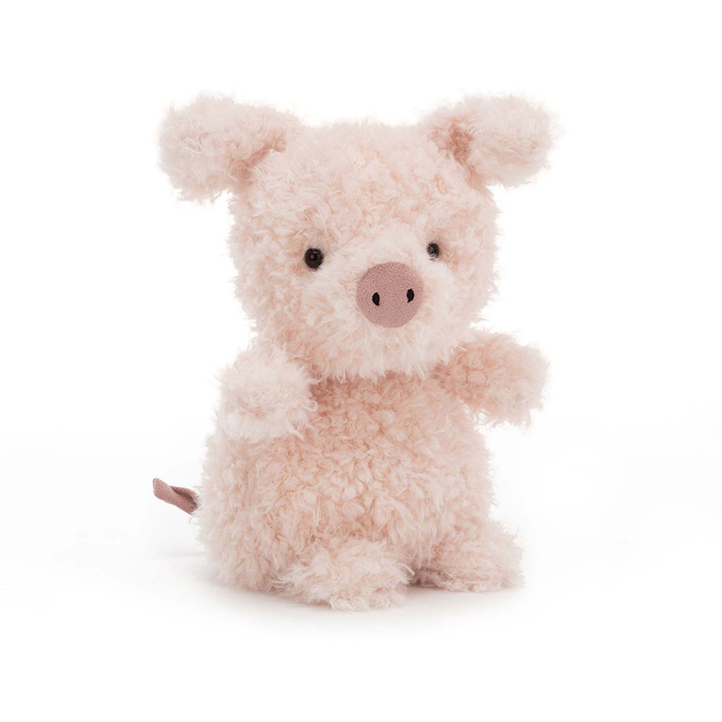 Jellycat Little Pig plush toy, front view.