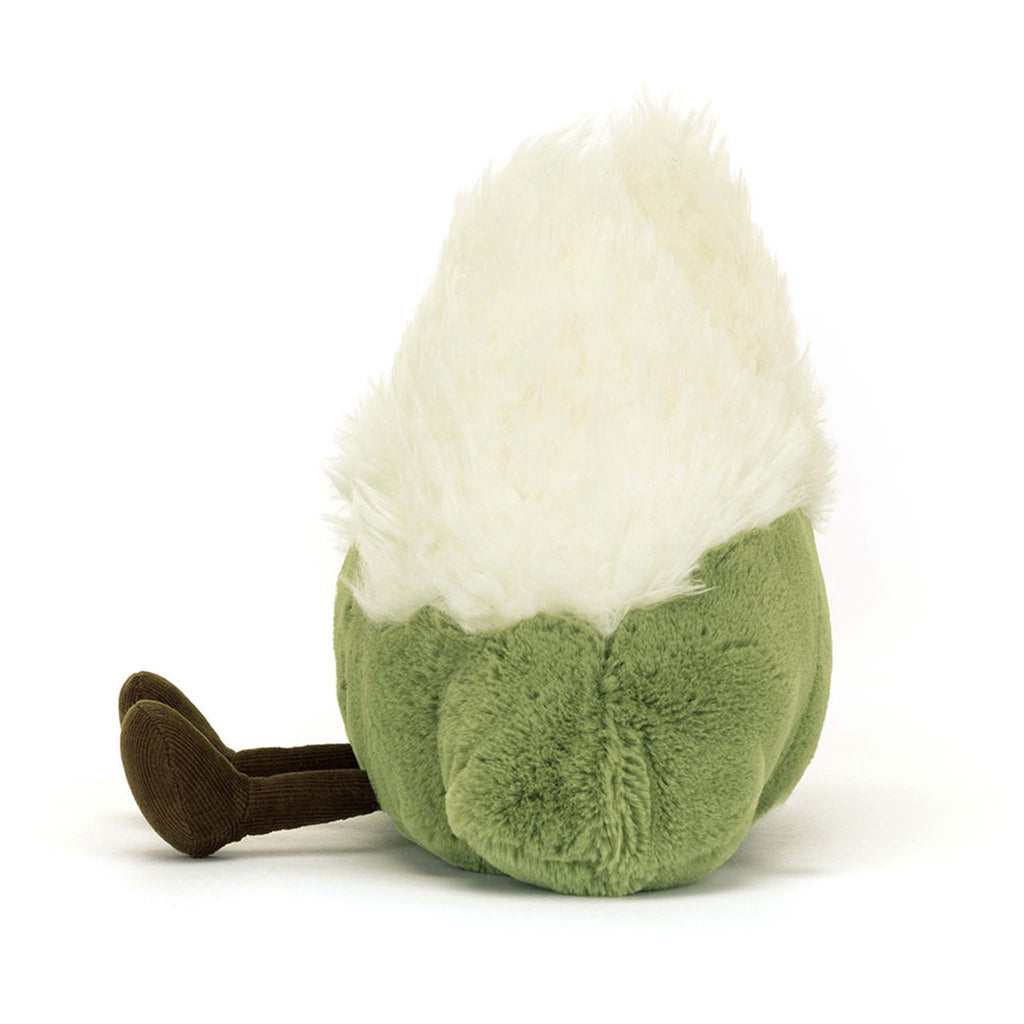 Jellycat Amuseables Mountain plush toy, side view.