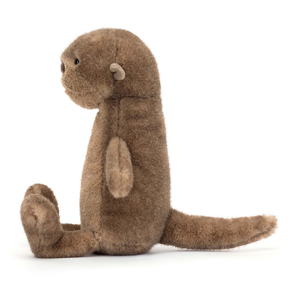 Jellycat Brooke Otter plush toy, side view.