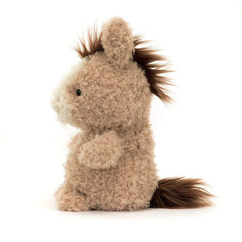 Jellycat Little Horse plush toy, side view.