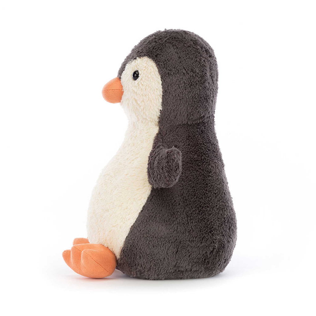 jellycat peanut penguin large, side view.