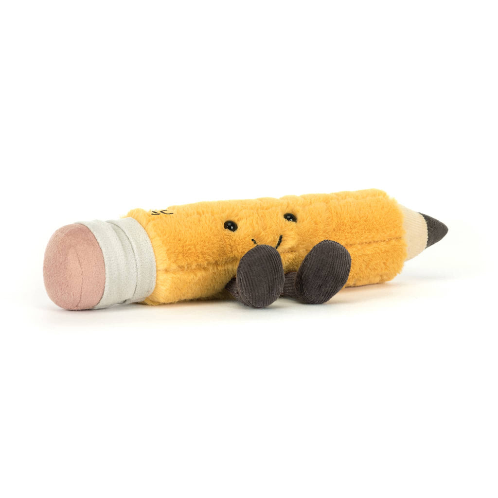 Jellycat Amuseables Pencil plush toy, front angle view.