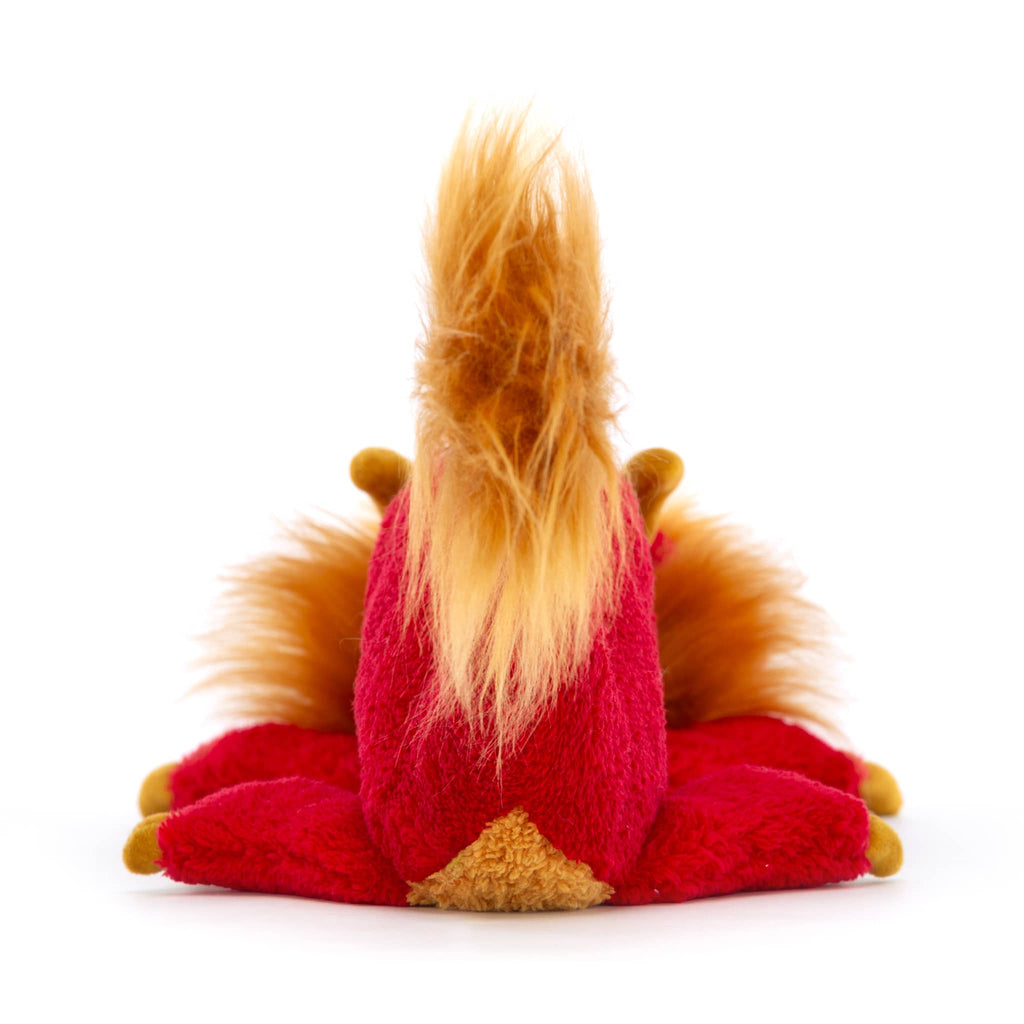 Jellycat Festival Dragon plush toy, back view.