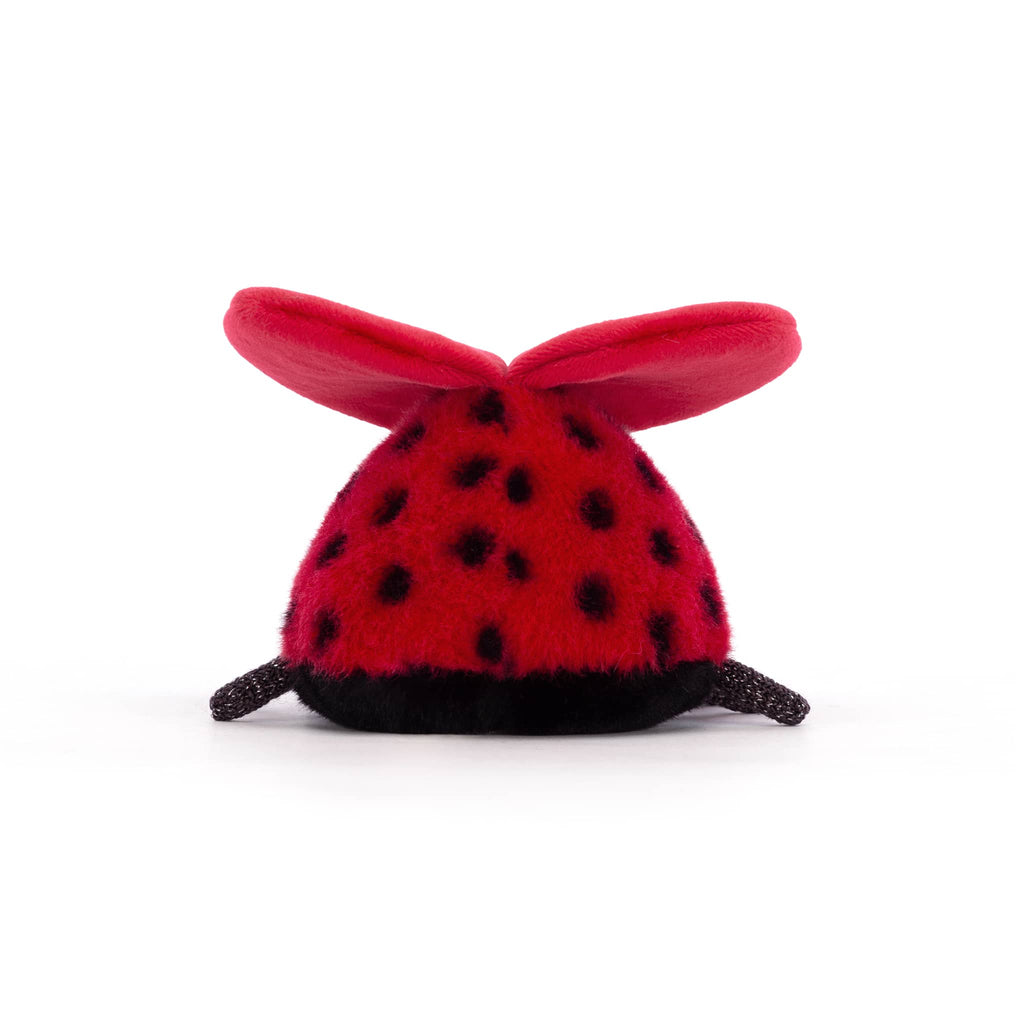 Jellycat Loulou Love Bug plush toy back view.