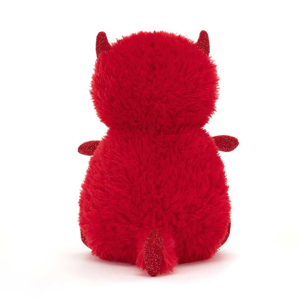 jellycat hugg mcsnugg plush toy, back view.