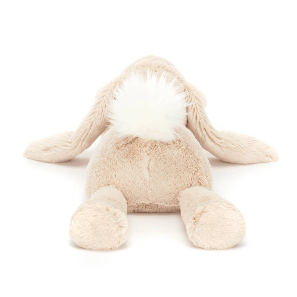 Jellycat Small Smudge Rabbit, back view.