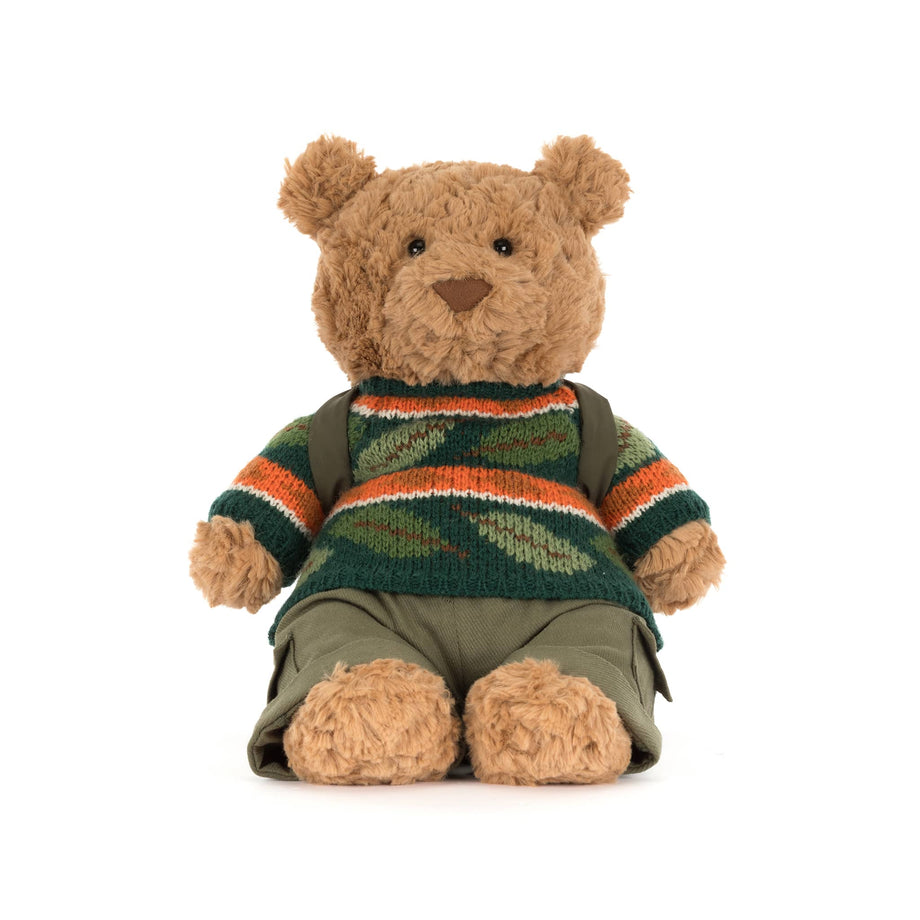 ぬいぐるみ  BartholomewBearBathrobeOutfit Jellycat Bartholomew Bear Hiking Outfit – Annie's Blue Ribbon