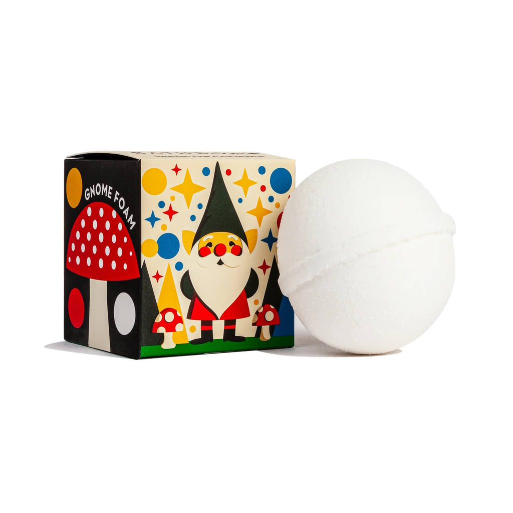 Kala Swedish Dream Gnome Foam scented bath bomb with box packaging.