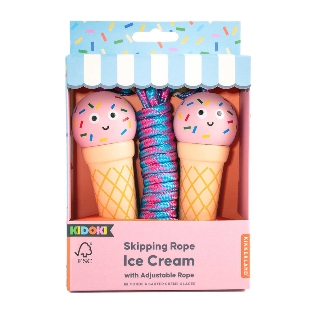 kikkerland kidoki ice cream skipping rope