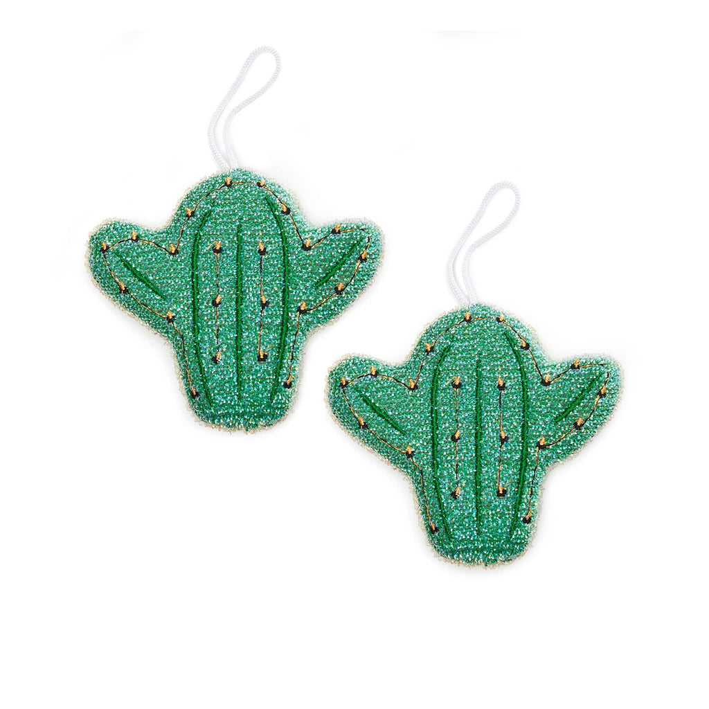 Kikkerland Cactus Scrub Sponges, set of two.