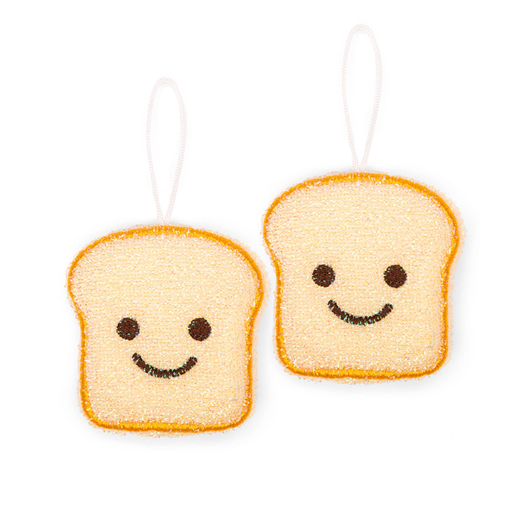 Kikkerland Toast Scrub Sponges, set of two.