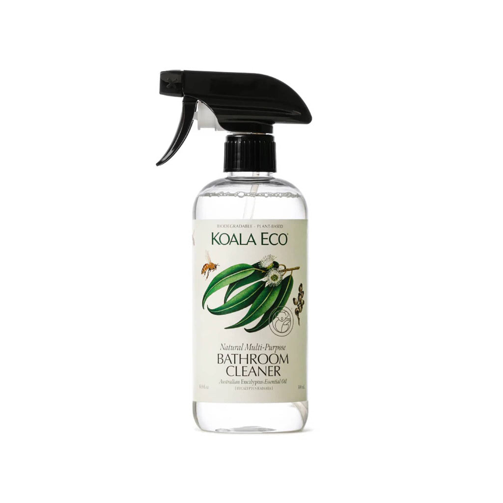 Koala Eco Eucalyptus Eco-Friendly Multi-Purpose Bathroom Cleaner in recycled spray bottle.