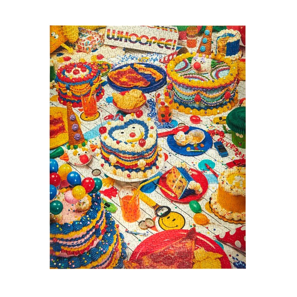 Le Puzz 1000 Piece Happy Birthday jigsaw puzzle, completed.