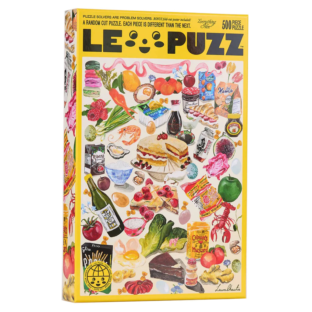 Le Puzz Everything Nice 500 piece puzzle in box packaging, front view, on a white background.