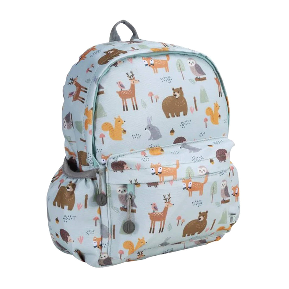 animal kids backpack Little Lund in Woodland Color:Nutmeg AKIOS-line 651 CSM (Left Tungsten Weights several books and a