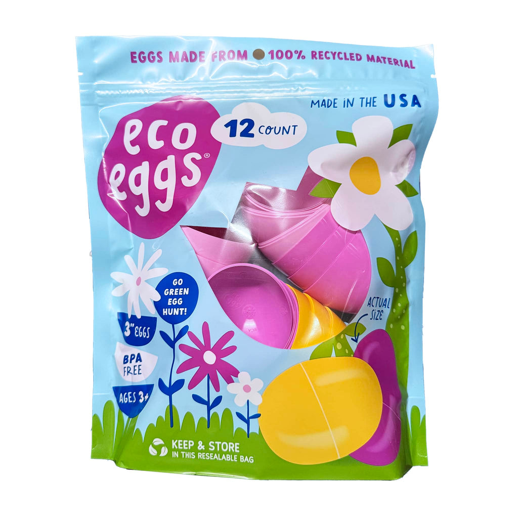 Maud Borup Eco Eggs 12 count in pouch packaging, front view.