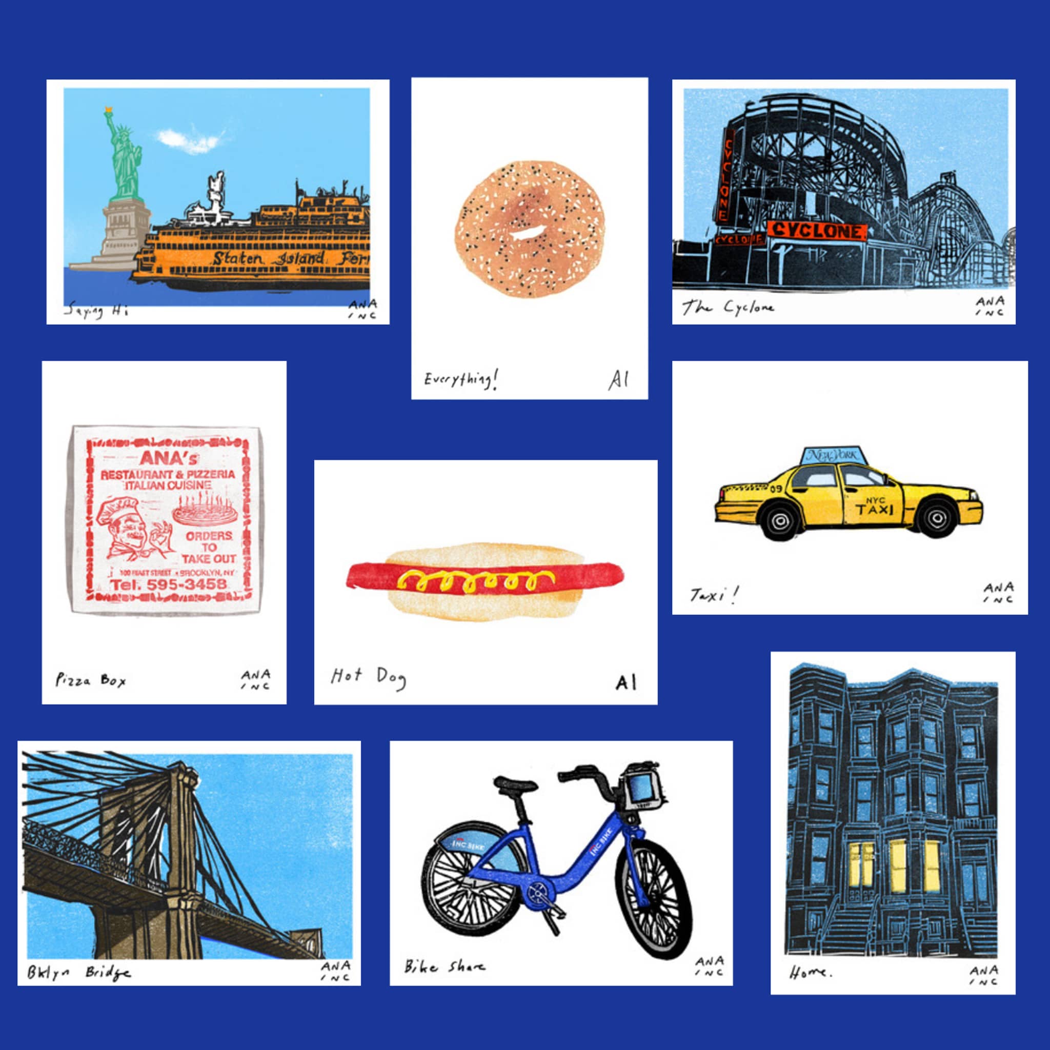 Postscript Inciardi Inciardi Mini Frame with 2 Surprise Prints (7 Colors) – Annie's Blue ...