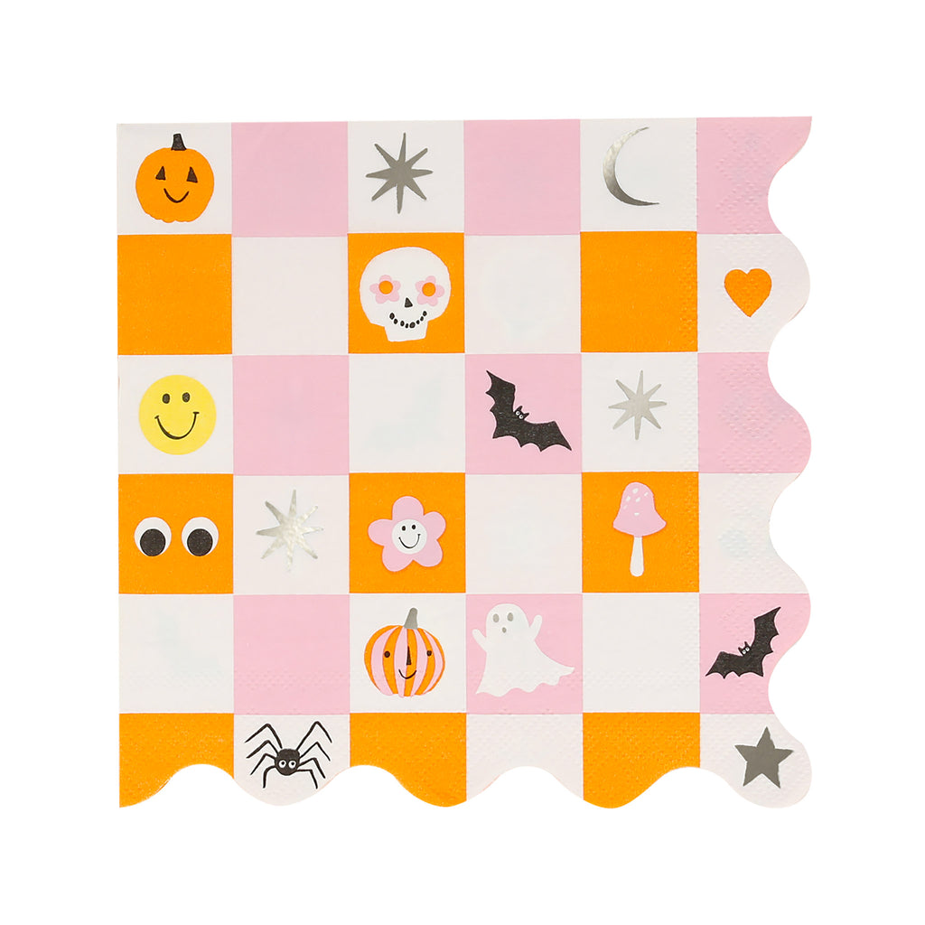 Meri Meri Groovy Halloween Icon Paper Party Napkin