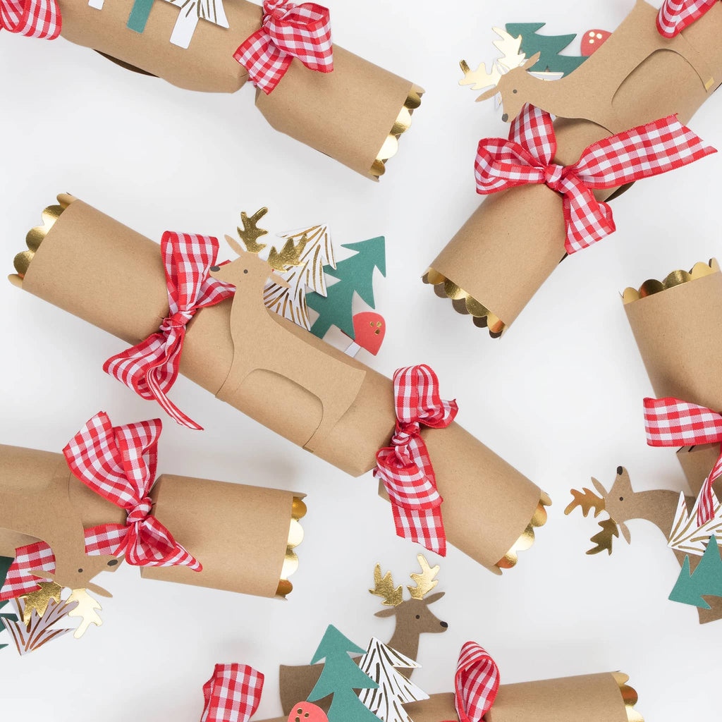 Meri Meri Woodland Stand Up holiday surprise crackers.